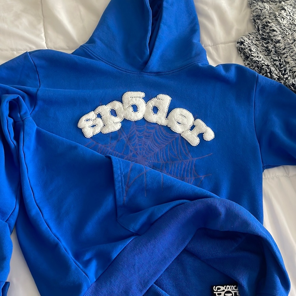 Sp5der hoodie (blue)